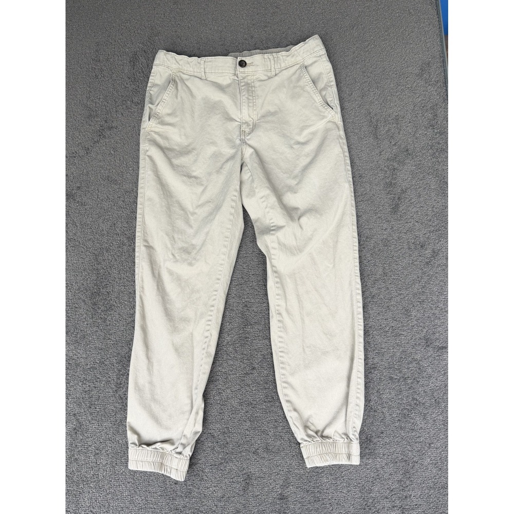 Amazon Essentials Mens Slim Fit Jogger Pants Khaki Tan Size M Stretch Chino